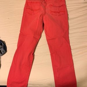 Red jeans